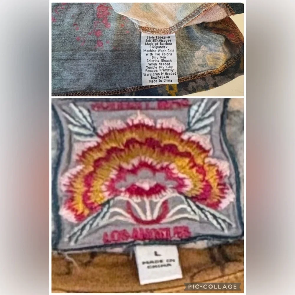 Johnny Was Traviata Lotus Swing Tunic Large EUC - Picture 11 of 12